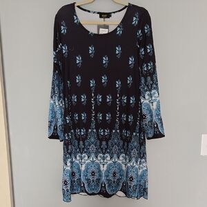 R&B Collection Floral Patterned Dress